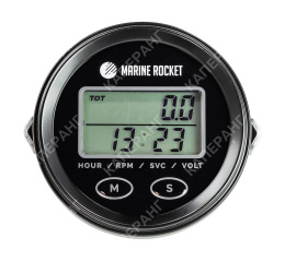 Тахометр универсальный со счетчиком моточасов, подсветкой и внешним питанием, провод 4,5 м (THM112MR